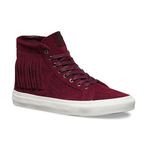 Vans Vans Sk8 HI Mock Suede Womens High Tops WINE 5.5 Womens Shoes High Tops 5 to 11