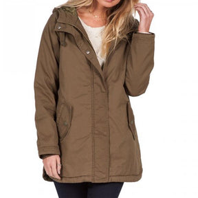 Volcom Volcom Good Side Parka Womens Casual Jackets BROWN XS Womens Jackets
