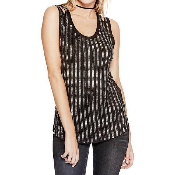 Guess Collena Embellished Womens Tank Tops