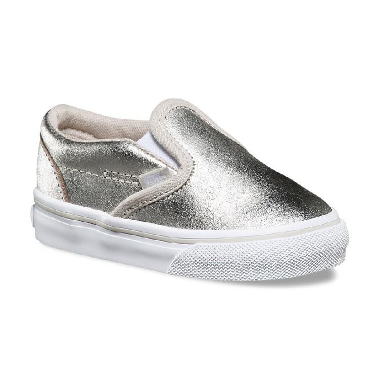 Vans Classic Slip On Mettalic Toddler Shoes