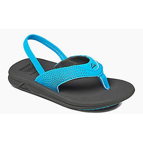 Reef Reef Boys Kids Grom Rover Sandals BLACK-SILVER 1 Youth Boys Sandals 5T to 13T and 1 to 7 US Size