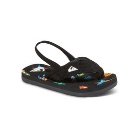 Quiksilver Quicksilver Molokai Boys Sandals BLACK-BLUE 4 Youth Boys Sandals 5T to 13T and 1 to 7 US Size