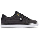 DC DC Anvil TX SE Kids Skate Shoes BLACK-GREY 1.5 Youth Boys Skate Shoes 5T to 13T and 1 to 7 US Size