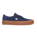 DC DC Trase Boys Skate Shoes NAVY BLUE-GUM 1 Youth Boys High Tops 5T to 13T and 1 to 7 US Size