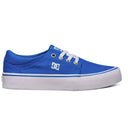 DC DC Trase TX Boys Skate Shoes BLACK-BLUE-WHITE 1 Youth Boys High Tops 5T to 13T and 1 to 7 US Size