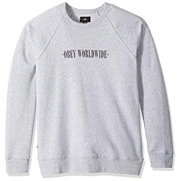 Obey Sweat-shirt à col rond New Times pour homme