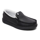 dc villain shoes side view kids slip on shoes black