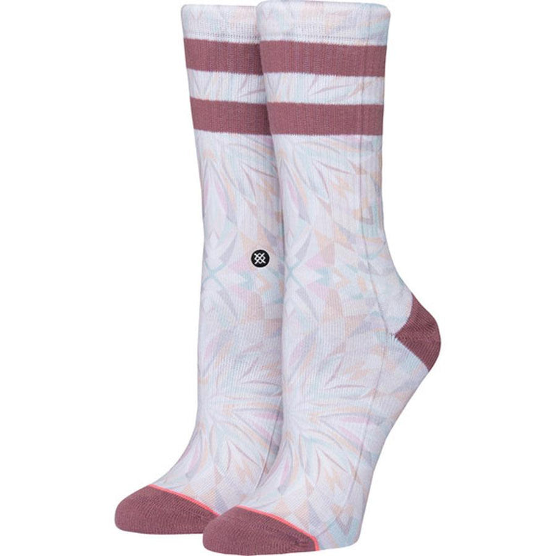stance brooke reidt overall view womens socks white/pink w556a18bro-wht