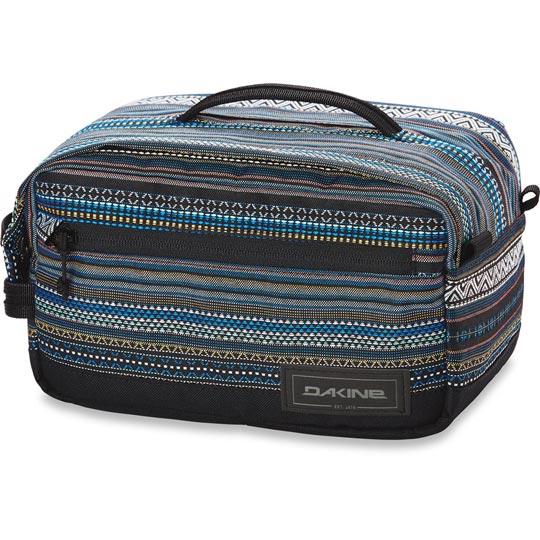 dakine dopp groomer travel kit large front view luggage black stripe 10001478-brighton