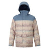 burton breach jacket front view mens insulated jacket blue/natural 10180104401
