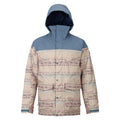 burton breach jacket front view mens insulated jacket blue/natural 10180104401