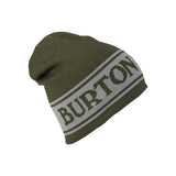 burton billboars wool beanie reversible front view mens beanie green/grey 1919100300