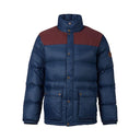 burton heritage collared down jacket front view mens shell jacket navy 18975100200