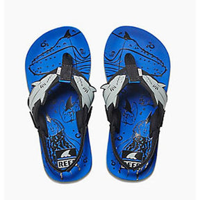 Reef Reef Boys Infant Ahi Shark Sandals BLUE 10 Youth Boys Sandals 5T to 13T and 1 to 7 US Size