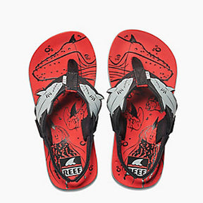 Reef Reef Boys Infant Ahi Shark Sandals BLUE 10 Youth Boys Sandals 5T to 13T and 1 to 7 US Size