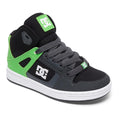 dc Rebound SE High Top Shoes Kids side view Kids High Tops black/green adbs100204-xgkw