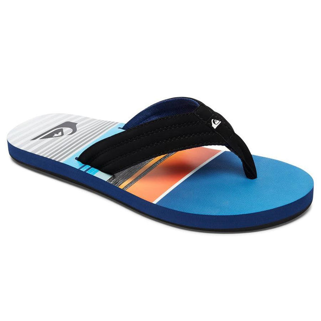 quicksilver Basis Sandals side view  Mens Flip Flops black/blue aqyl100482-xkrb