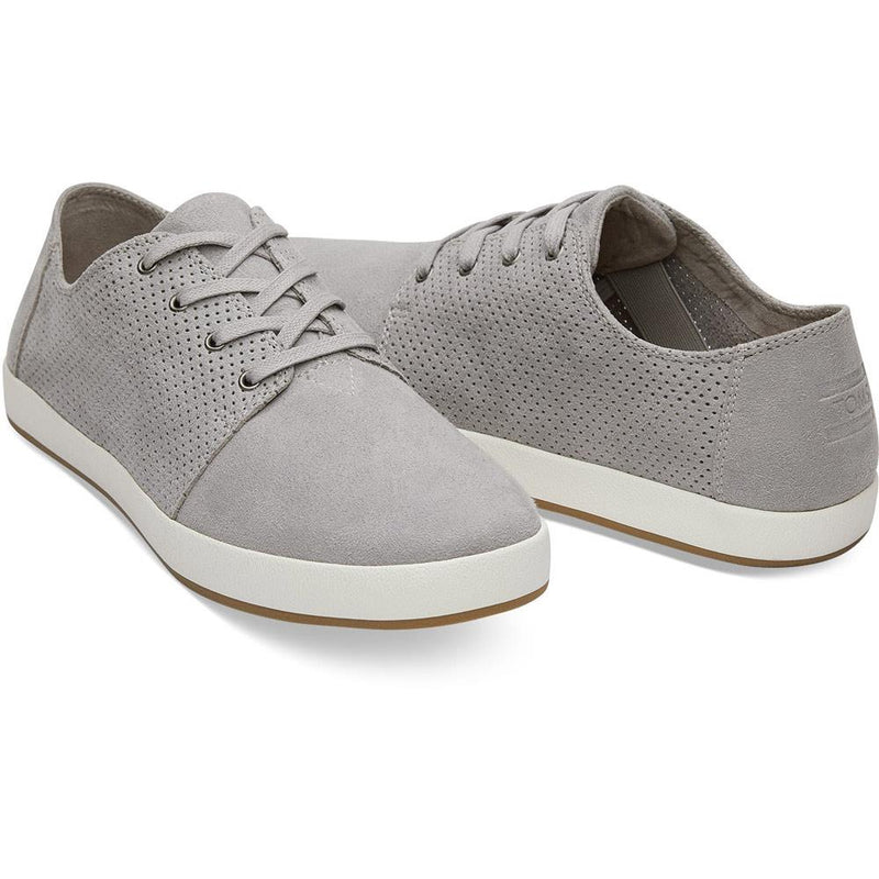 toms Drizzle Grey Perf Payton side view Mens Fashion Shoes grey 10011767
