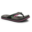 Sanuk Sanuk Yoga Mat Girls Sandals BLACK-LIGHT PINK 1 Youth Girls Sandals 5T to 13T and 1 to 7 US Size