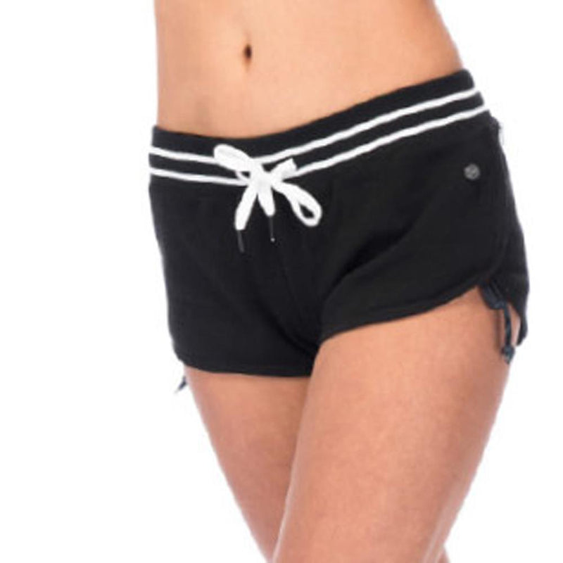 rds Womens Short Court front view Womens Fabric Shorts black/white