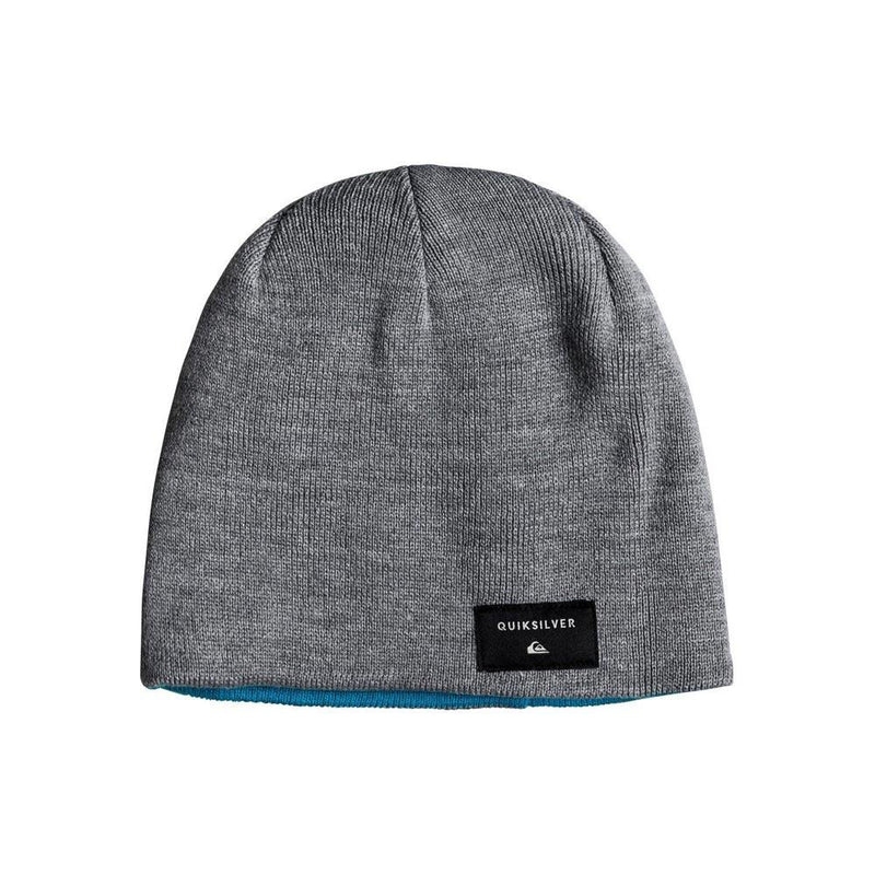 quicksilver Reversible Beanie front view Youth Toques grey/blue eqbha03029-bmm0