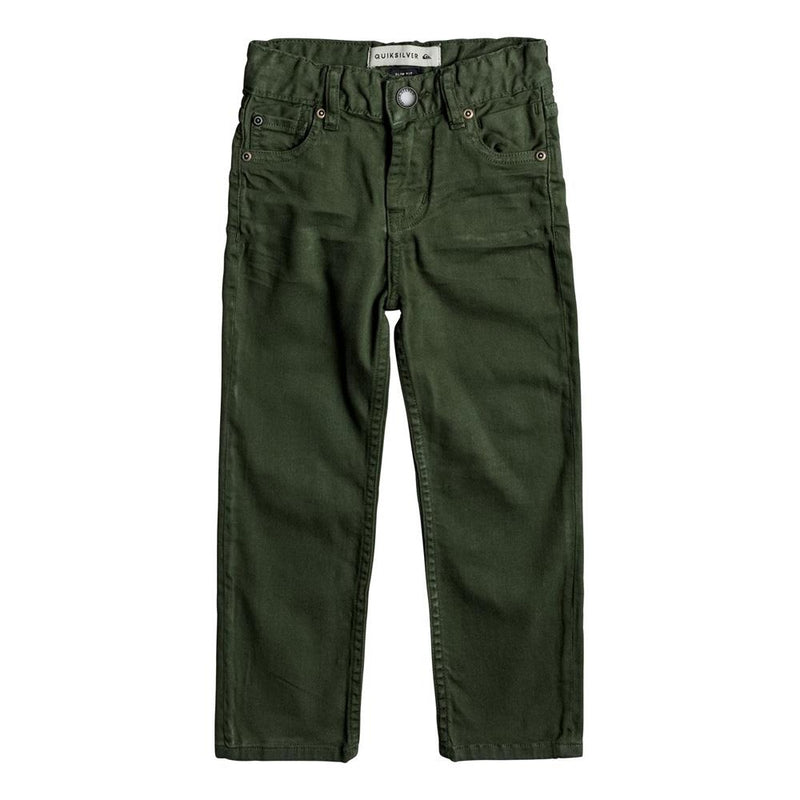 quicksilve Disortion Color Pant front view Boys Jeans green eqkdp03069-gsq0