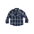 quicksilver Fitzspeere L/S Shirt front view Boys Button Up Long Sleeve Shirts blue multi eqkwt03135-bsw1