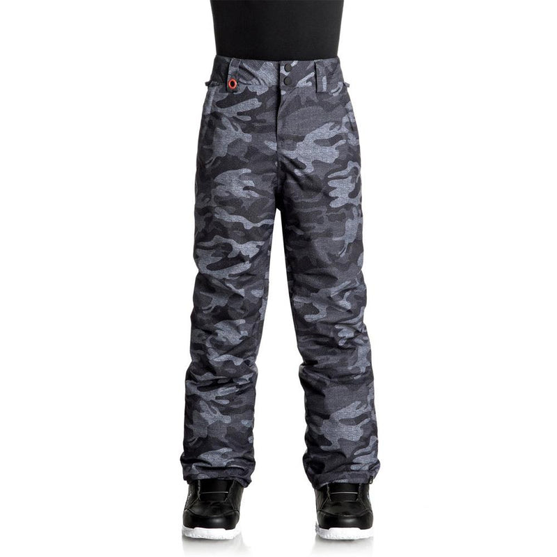 quicksilver Estate Youth Snow Pants front view Youth Snowboard Pants camo eqbtp03015-kvj9