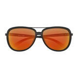okaley Split Time Prizm front view Womens Lifestye Sunglasses orange black matte oo4129-0458
