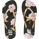 Billabong Billabong Womens Dama Sandals BLACK-WHITE 10 Womens Sandals Flip Flop 5 to 11