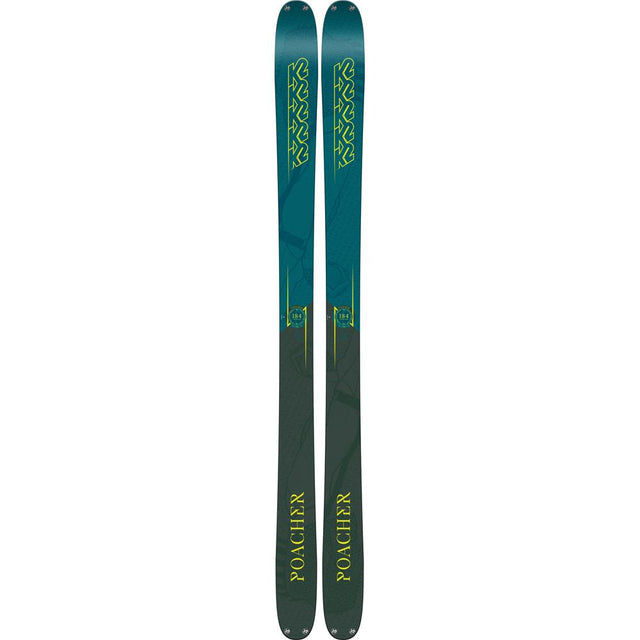 s180301901170 k2 poacher mens skis blue/green