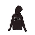 w612srma rvca maryweather front view womens pullover hoodies black