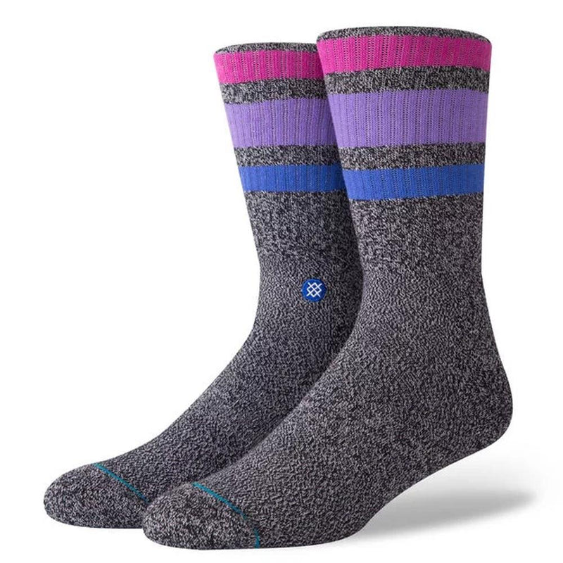 m556a18boy.hgr stance boyd 4 overall view mens sock heather grey/purple