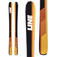 a18031201172 line skis sick day 94 top and closeup view mens skis black/yellow