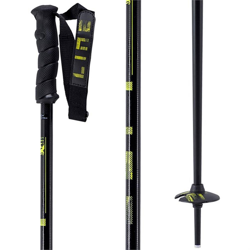 a180200201440 line skis grip stick close-up view poles black