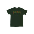 thrasher davis s/s front view mens t-shirts short sleeve dark green