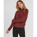 rvca my starts knit front view womens sweaters magenta