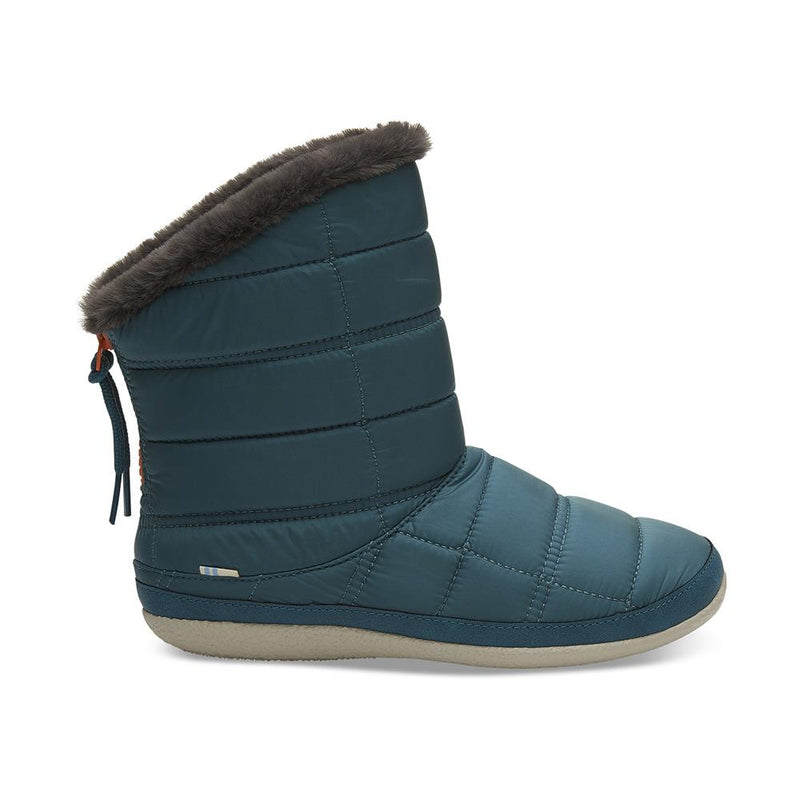10012469 toms inez quilted womens winter boots blue