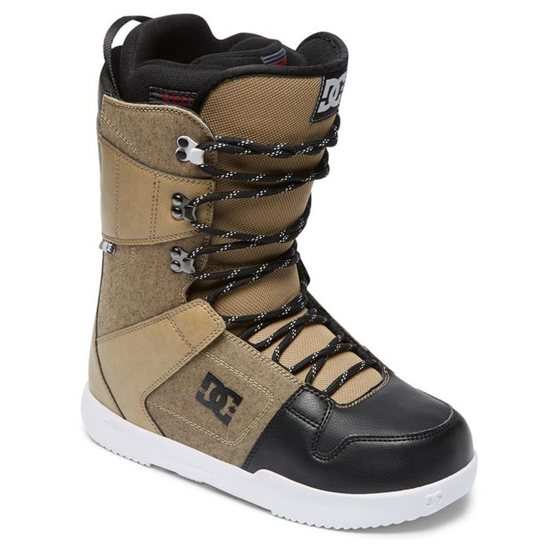 dc phase side view Mens Lace Snowbaord Boots tan