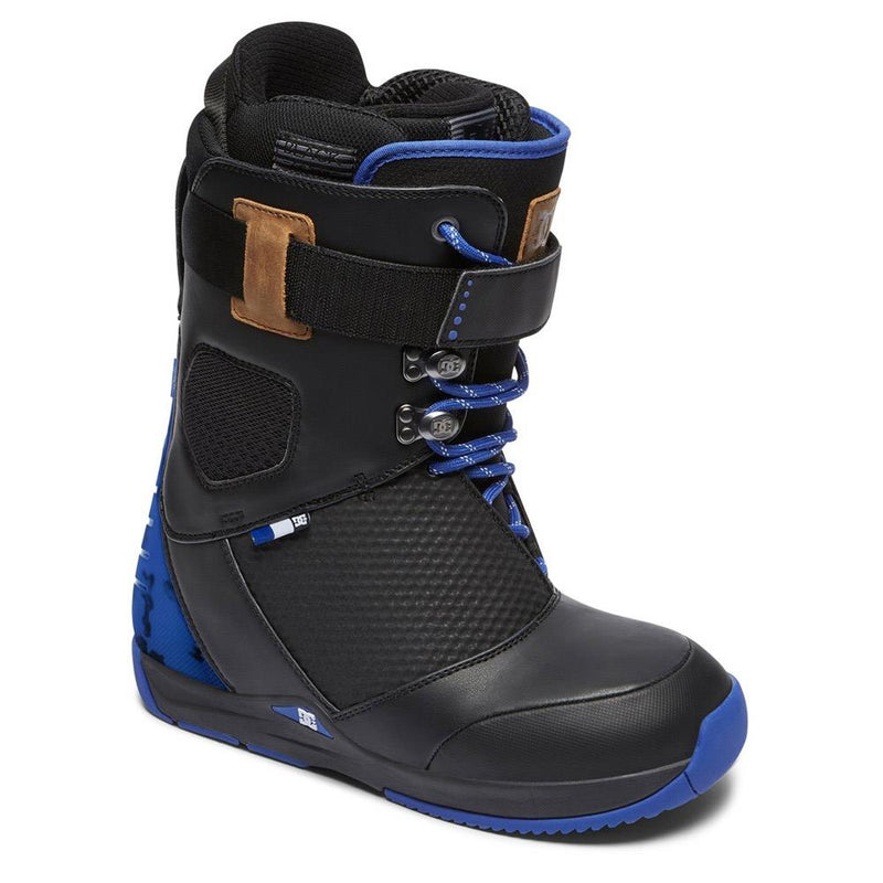 dc tucknee side view mens lace snowboard boots black