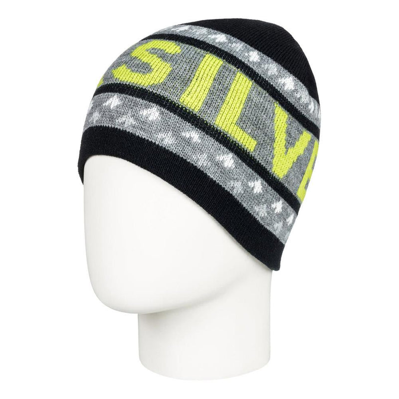 QUICKSILVER SUMMIT KIDS BEANIE OVERALL VIEW YOUTH TOQUES BLACK/GREY