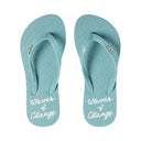 Roxy Roxy Girls Viva Stamp Flip Flops AQUA 1 Youth Girls Sandals 5T to 13T and 1 to 7 US Size
