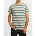 rvca lucas stripe front view mens t-shirts short sleeve multi