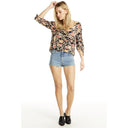 Saltwater Luxe Saltwater Luxe 3/4 Length Sleeve Blouse BLACK S Womens T-Shirts