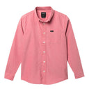 RVCA RVCA Boys That'll Do Stretch Long Sleeve Shirt PINK S Youth Boys (2-7) Button Up Long Sleeve