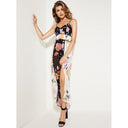 Guess, Celora Maxi dress, Womens maxi dresses, black, Etched Hibiscus, P97L,W91K0LRA2E1 