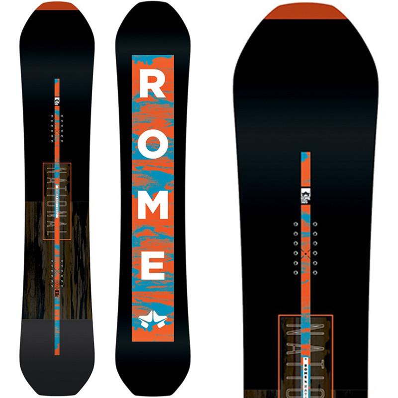 19sb3004-blk Rome SDS National Snowboard black/orange top n bot