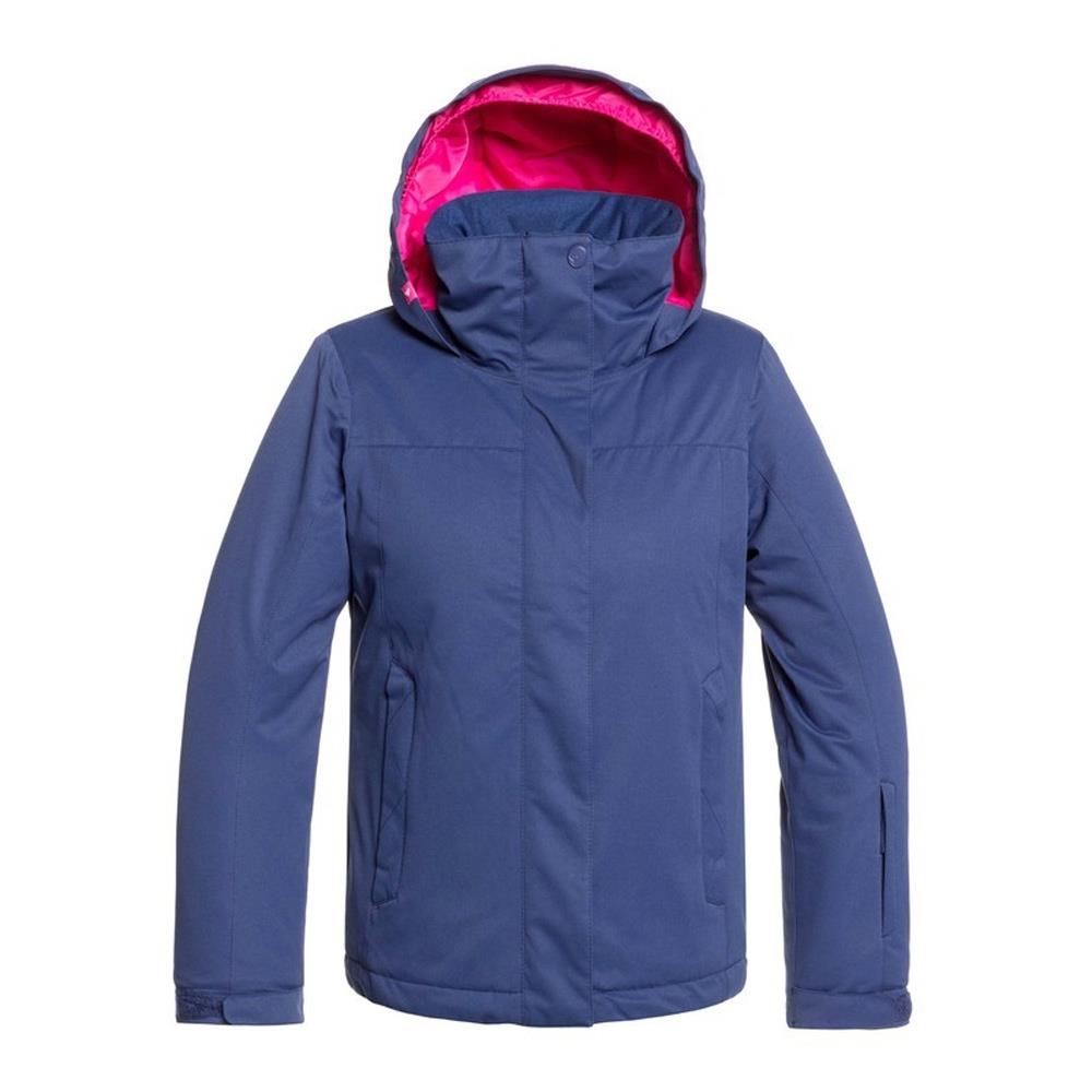 ERGTJ03083, Girls Jetty Snow Jacket, BTE0, Medieval Blue, Blue, Girls outerwear 7-14 years old, Front view