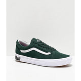 Vans Vans ComfyCush Old Skool GREEN-WHITE 9 Mens Skate Shoes 6 to 18