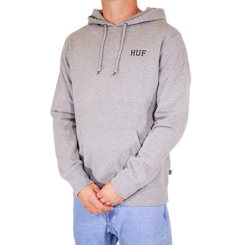 HUF-PF00229, GREY HEATHER, HUF, DYSTOPIA CLASSIC PO HOODIE, MENS PULLOVER HOODIES, FALL 2019